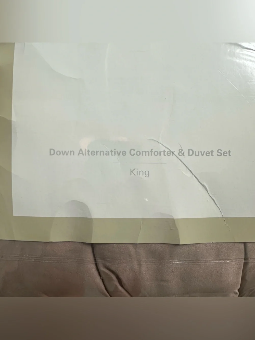 King Down Alternative Comforter & Duvet Set - Tan
